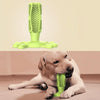 Dog Toothbrush Chew Toy, Green, Large - Cleans Teeth & Gums