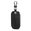 TP-9016 Litchi Texture Waterproof Zipper Car Key Bag (Black)