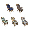 110x50cm Dome Waterproof Sun-proof Garden Folding High Back Chair Cushions, Color: Flower