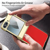 For Samsung Galaxy Z Flip5 Integrated AG Frosted Vacuum Plating Phone Case(Red)