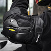 SULAITE Motorcycle Protector Rider Wind Warmth Protective Gear Riding Equipment, Colour: Black Elbow Pads