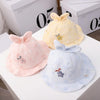 MZ9828 Star Grass Pattern Newborn Basin Hat Baby Cotton Hat Fisherman Hat, Size: Around 42cm(Pink)