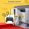 For Nintendo Switch OLED SWL138 Game Console Cooling Fan Host Storage Base Cooling Bracket(White)
