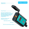 WUPP ZH-1422B3 DC12-24V Motorcycle Square Single USB + PD Fast Charging Charger with Switch + Voltmeter + Integrated SAE Socket + 1.4m OT Terminal Cable
