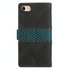 For iPhone SE 2024 Grid Stitching Leather Phone Case with Lanyard(Black)