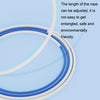 Children Speed Skipping Sports Rope, Style: 3 Sections 2.4m (White Pink)