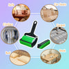 Reusable Sticky Lint Roller - Washable Pet Hair Remover (Green)
