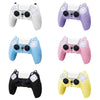 For Sony PS5 Cat Ear Shape Gamepad Silicone Protective Case(Yellow)