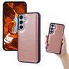 For Samsung Galaxy S25 5G Cowhide Texture Back Cover Phone Case(Rose Gold)