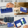 RD-638T Two-band Solar Powered AM / FM Radio Player Flashlight with Dynamo Function(Blue)