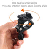 GP435 Small Size Bicycle Motorcycle Handlebar Fixing Mount for GoPro, Insta360, DJI and Other Action Cameras(Black)
