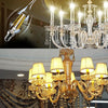 C35 E14 6W Dimmable LED Filament Light Bulb, 6 LEDs 450 LM Retro Energy Saving Light for Halls, AC 220V