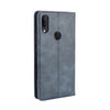 For Alcatel 3V (2019) Magnetic Buckle Retro Crazy Horse Texture Horizontal Flip Leather Case with Holder & Card Slots & Photo Frame(Blue)