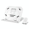 T3 Multi-function Hollow Design Cooling Bracket with 10-Level Adjustable Angle for Notebook,  MacBook, iPad, Mobile Phones(White)