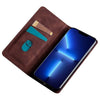 For Samsung Galaxy S25 Ultra 5G Skin Feel Magnetic Leather Phone Case(Dark Brown)