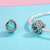 SCC246 Bright Starry Sterling Silver Bracelet Loose Beads Zircon Jewelry