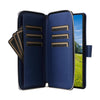 For Samsung Galaxy S23 Ultra 5G Nine-card Slots Zipper Wallet Bag Leather Phone Case(Blue)