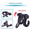 2pcs KANEED Car Vehicle Multi-functional Seat Headrest Bag Hanger Hook Holder Seat Headrest Hanger Hanging Holder Double Hooks(Black)
