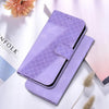 For Realme 13+ Global Seven-shaped Embossed Leather Phone Case(Purple)