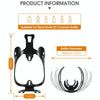 WEST BIKING Bicycle Aluminum Beverage Bottle Holder, Colour: Gold Pink Gradient