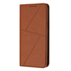 For Samsung Galaxy S22 Ultra 5G Strong Magnetic Frosted Flip Leather Phone Case(Coffee Color)