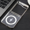 For Samsung Galaxy Z Flip5 6D Glossy Electroplated PC MagSafe Phone Case(Titanium Gray)