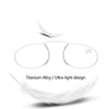 Pince-nez Reading Glasses Frameless Magnifying Glasses, Degree: +150(Red)