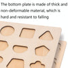 2 PCS Wooden Number Shape Matching Board(Shape Cognition)