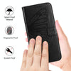 For Asus ROG Phone 8 Embossed Butterfly Leather Phone Case(Black)