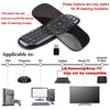 W1 Wireless QWERTY 57-Keys Keyboard 2.4G Air Mouse Remote Controller with LED Indicator for Android TV Box, Mini PC, Smart TV, Projector, HTPC, All-in-one PC / TV