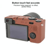 For Sony ILCE-7CM2 / A7C II / A7CR Glossy Soft Silicone Protective Case(Coffee)