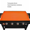 For Blackstone Grill 22 Inch Silicone Cover BBQ Protective Cleaning Pad(Orange)