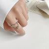 S925 Sterling Silver Cool Style Ladies Combination Ring, Specification:J341