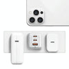 USAMS US-CC180 65W ACC Three Ports GaN Charger, EU Plug(Black)