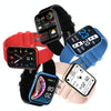 GX08 1.69 Inch Square Screen Smart Watch Supports Heart Rate Detection, Blood Pressure Detection, Blood Oxygen Detection(Black)