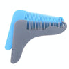 5PCS Beard -Shaped Template Comb Beard Shaped Comb Color Random Delivery, Style: L Shape