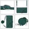 For Alcatel 1L 2021 Crossbody 3D Embossed Flip Leather Phone Case(Dark Green)