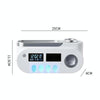 Smart UV Toothbrush Sterilizer Punch-Free Sterilization Wall Mounted Toothbrush Holder Set, Specification: Ordinary(White Gray)