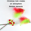 Christmas Cat Feather Wand Teaser Toy Set of 3