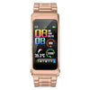 K20 1.14 inch Steel Band Earphone Detachable Life Waterproof Smart Watch Support Bluetooth Call(Rose Gold)
