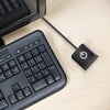 Desktop Computer Mobile Switch Computer Extension Cable Start Button, Color: White Case Colorful Light 2m Cable