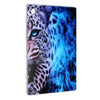 For Samsung Galaxy Tab A8 10.5 Painted TPU Tablet Case(Blue Leopard)