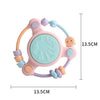 Baby Music Hand Drum Multi-function Early Education Puzzle Rattle Toy(Pink)