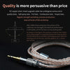 KZ B Copper-silver Mixed Plated Upgrade Cable for KZ ZST / ZS10 / ES4 / AS10 / BA10 Earphones