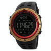 SKMEI 1250 Men Outdoor Waterproof Sports Digital Watch Multi-Function Watch(Gold/Red)
