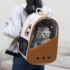 PU Pet Carrier Backpack, Beige, for Cats & Dogs up to 7.5kg