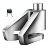 Electrical Vehicle Triangle Disc Brake Lock Universal Alloy Steel Anti-Theft Lock Scooter Padlock(Silver)