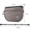 MOVEPEAK Dog Treat Bag, Grey, Waist/Shoulder, Lead Attachment