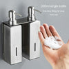 Hotel Stainless Steel Soap Dispenser Home Wall Mounted No Punch Press To Soap Bottle, Style: Round 1 Barrel