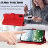 For iPhone XS Max Tulips Embossed Leather Phone Case with Lanyard(Red)